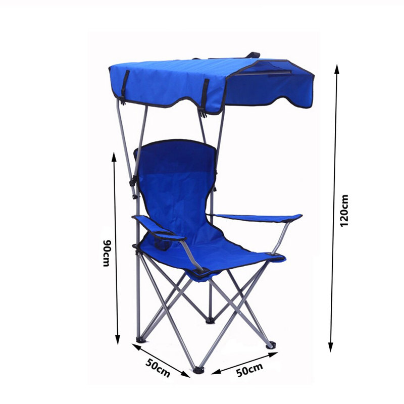 Chaise de camping pliante, Bleu