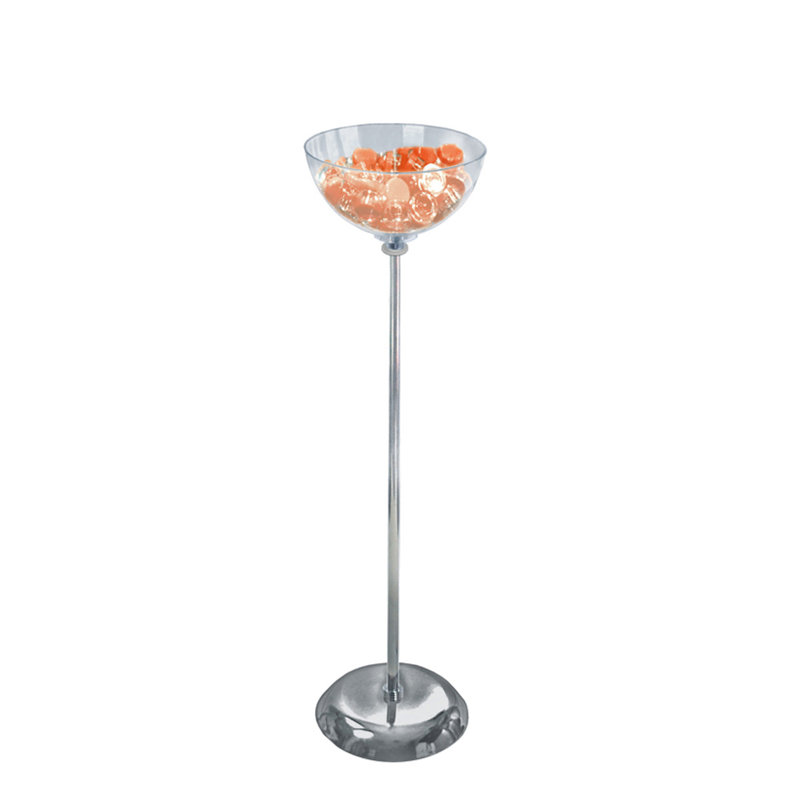 12" Diameter Single Bowl Floor Display