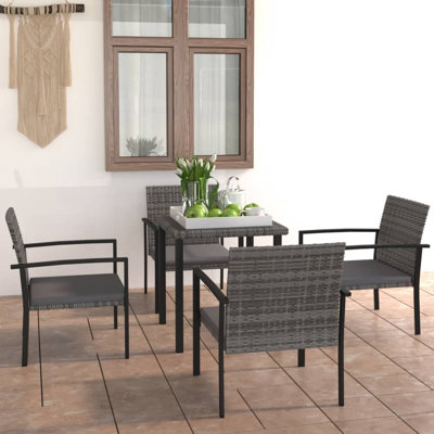 Square 4 - Person Dining Set with Cushions