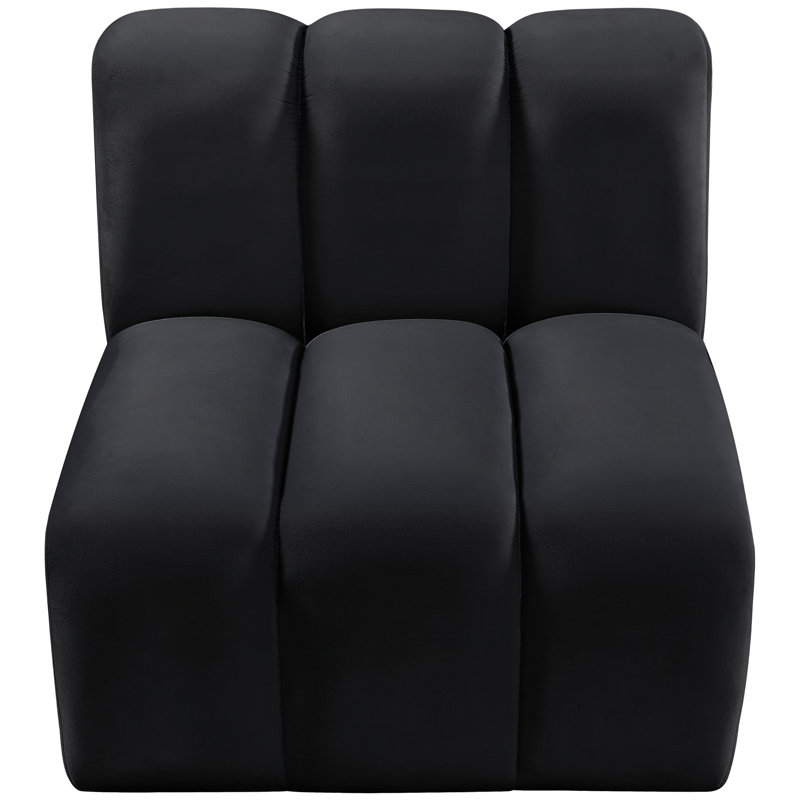 Hiplita Velvet Side Chair, Black Velvet