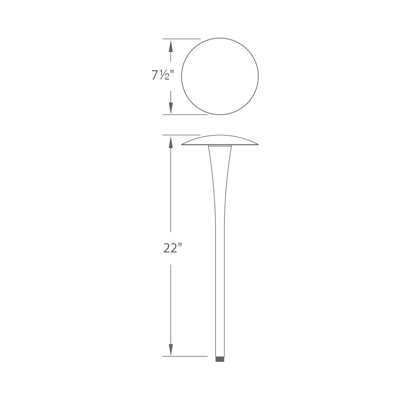 Pathway Light -  WAC Lighting, 6011-27BBR
