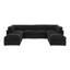 Arvill Corduroy U-Shaped Sectional-1896376775