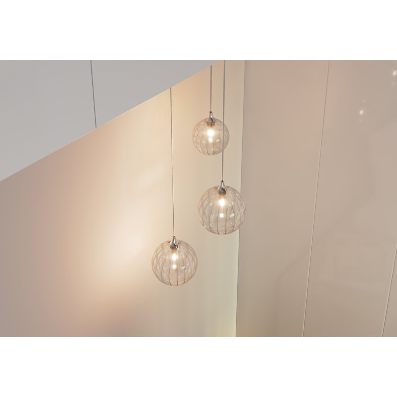 Vine 3 - Light Pendant, Satin Nickel