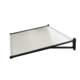 DVP 47.24'' W x 11.22'' D Polycarbonate Cover Retractable Door / Window Awning
