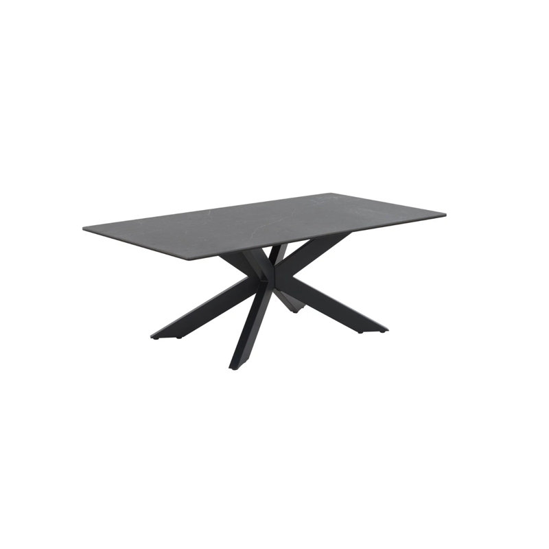 Cambre Cross Legs Coffee Table, Grey