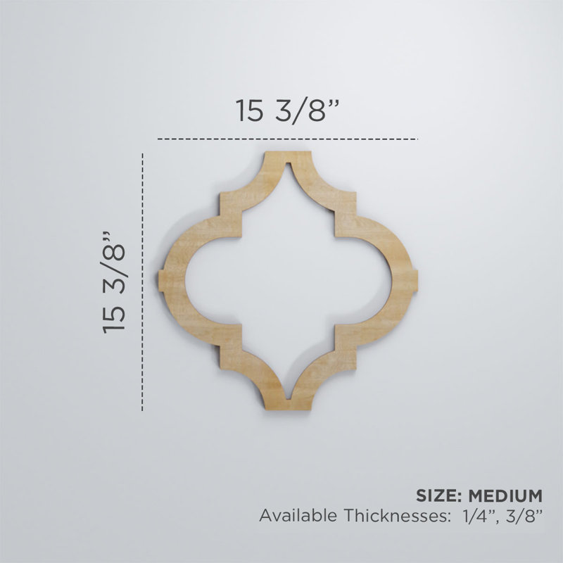 Panneaux muraux en bois Marrakech, H 15 3/8 po x l 15 3/8 po x P 3/8 po, Naturel