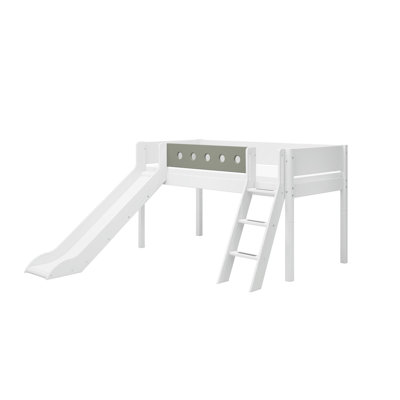 White Loft Bed Bed Frame
