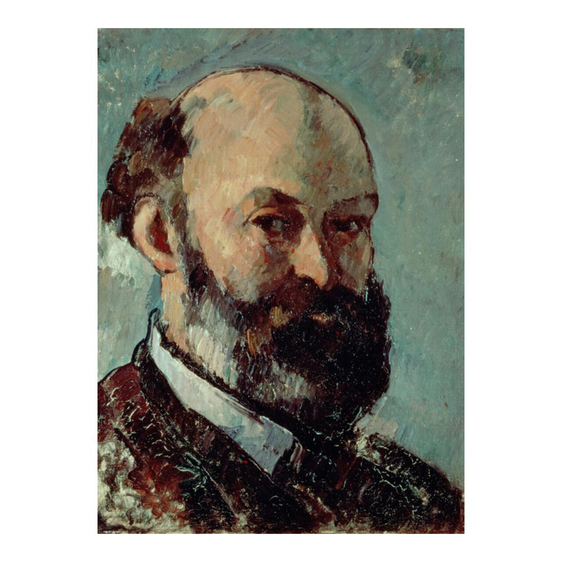 Autoportrait Paul Cézanne, estampe numérique, H 20 po x l 16 po