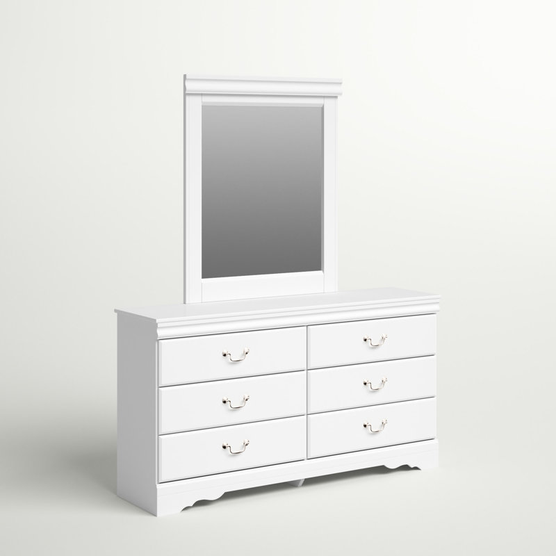 Commode double 6 tiroirs avec miroir Perdomo