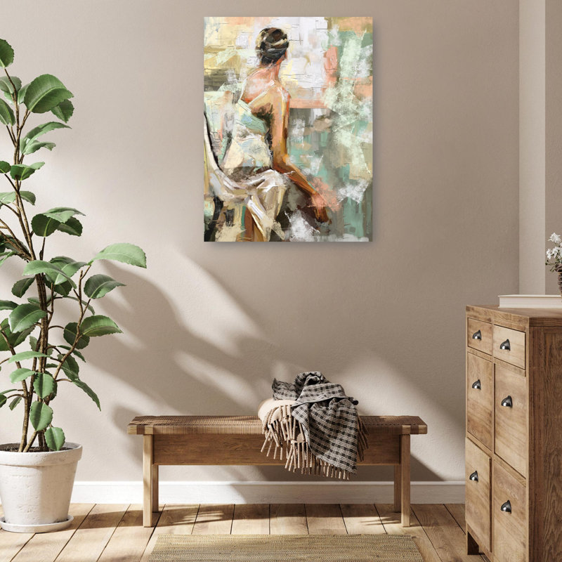 Intuition I Large Multicolor Canvas Art Print