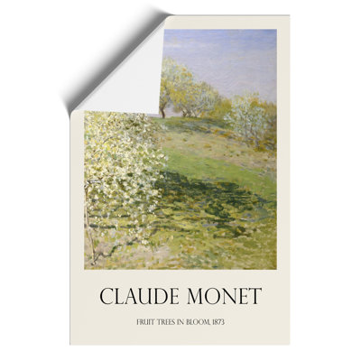 Spring Fruit Trees In Bloom by Claude Monet - No Frame Print