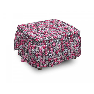 Box Cushion Ottoman Slipcover