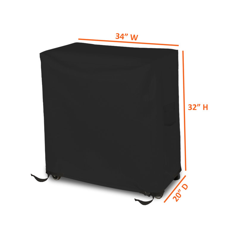 Housse pour chariot de refroidisseur d'extérieur imperméable, H 32 po x l 34 po x P 20 po