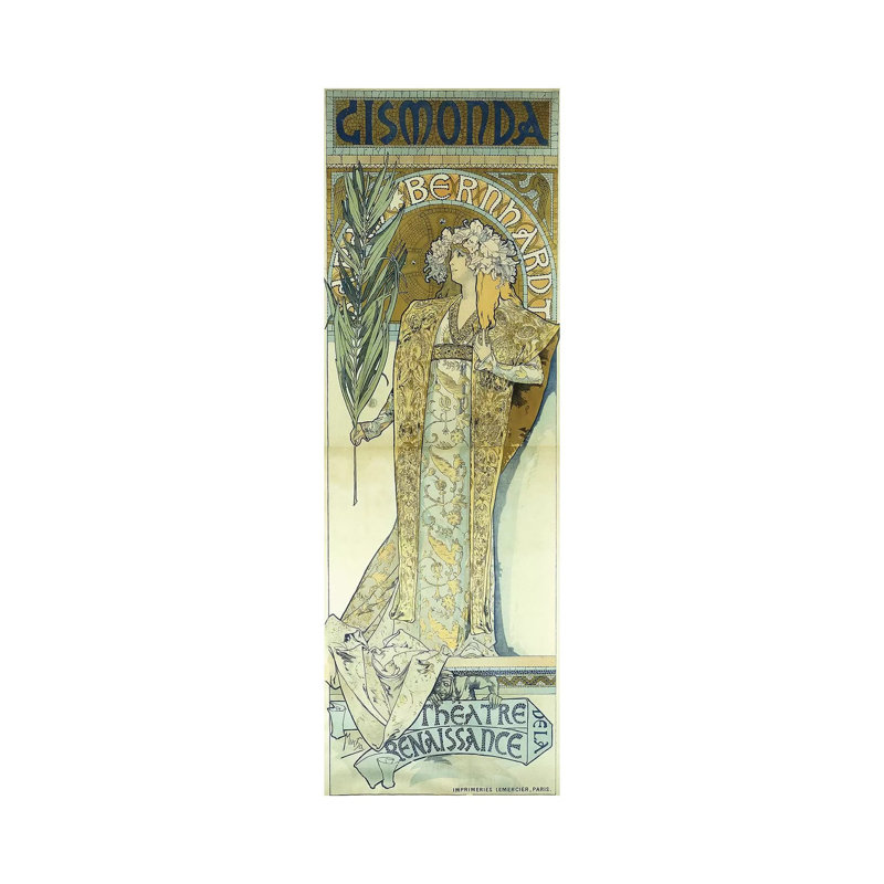 Gismonda, C.1894 by Alphonse Mucha - Wrapped Canvas Panoramic Gallery-Wrapped Canvas Giclée