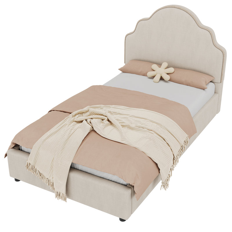 Bed, Beige