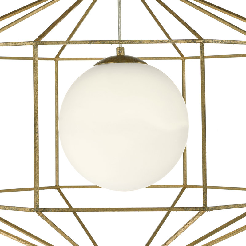 Arellano 1 - Light Gold Geometric Pendant