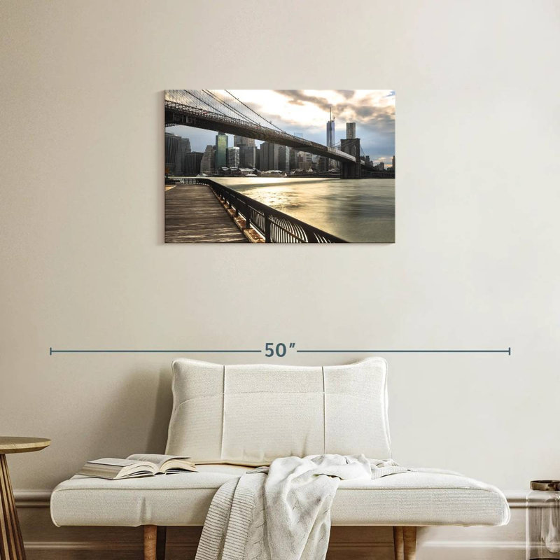 Pont de Senne, New York, Brooklyn, H 20 po x l 30 po