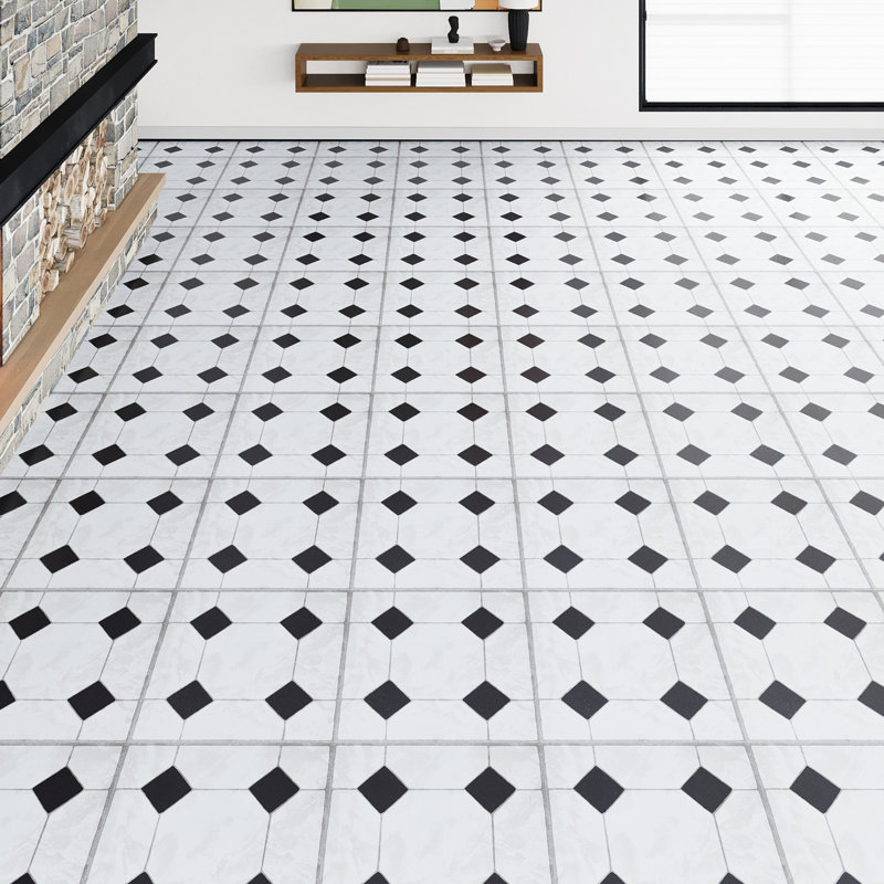 10Pcs Self-adhesive PVC Flooring Tiles Set