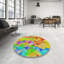 Tapis rouge/vert/bleu Antioch-108621801