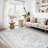 Denyah Washable Area Rug for Living Room  Non Slip Gray Rugs Gray-13900895