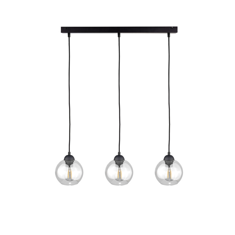 Bernstein 3 - Light Kitchen Island Pendant, Black