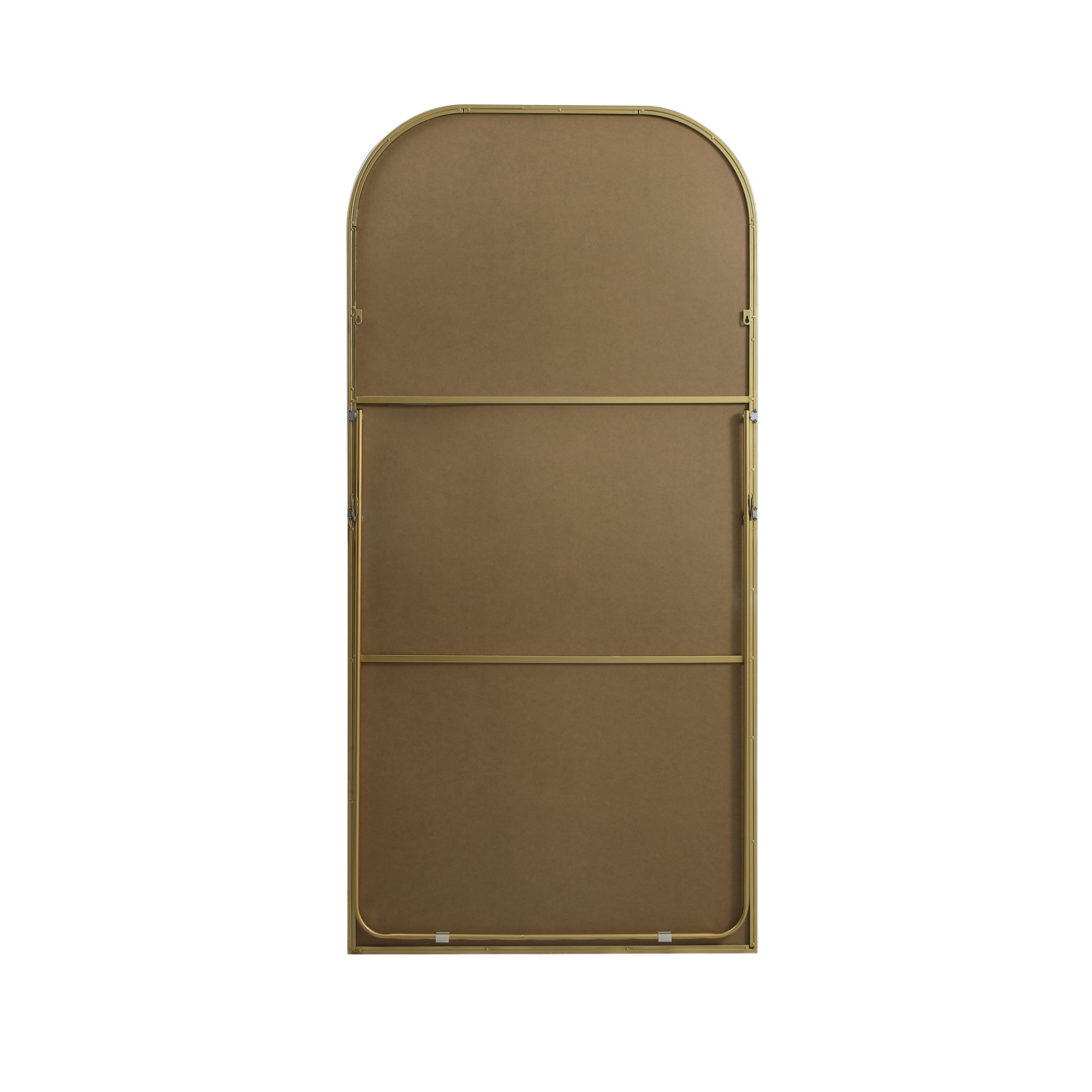 Sabine Metal Arch Floor Mirror, 72" x 35", Brass