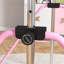 HOMCOM Kids Gymnastics Bar Adjustable Height Folding with Hand Grips Pink