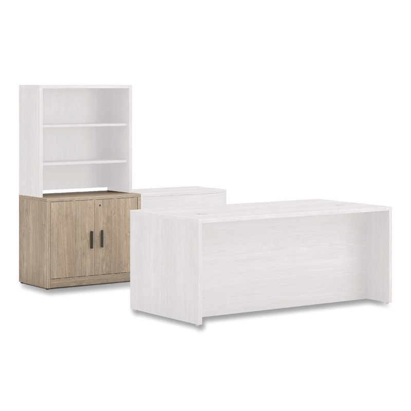 10500 Series Storage Cabinet with Doors, Two Shelves, 36