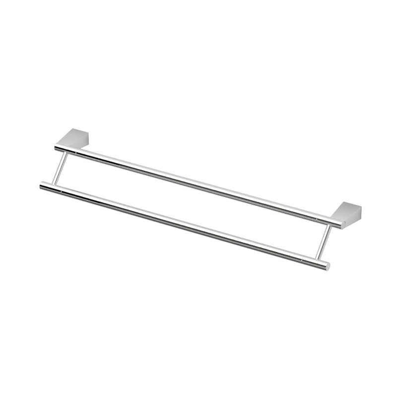 Porte-serviettes mural bleu 24 po, Chrome