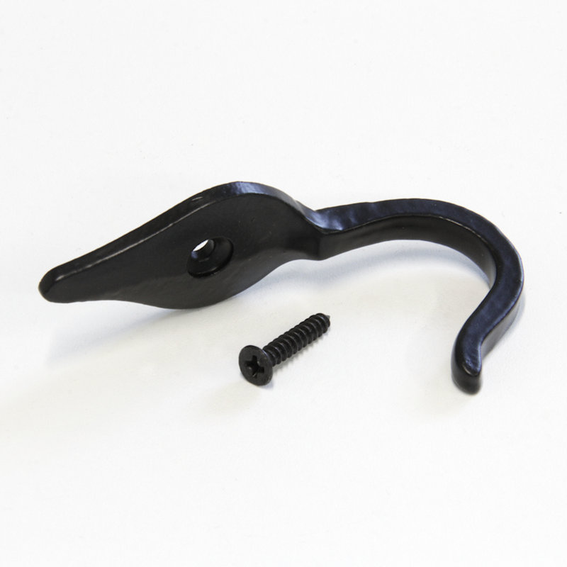 Iron Wall Wall Hook, Black