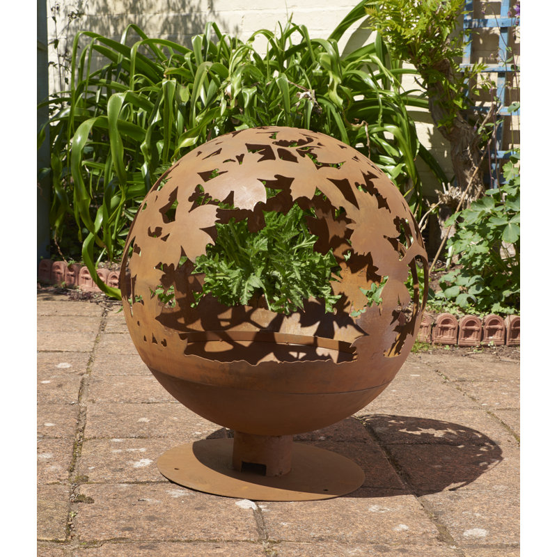 Villines Round Steel Wood Burning Smokeless Fire Pit