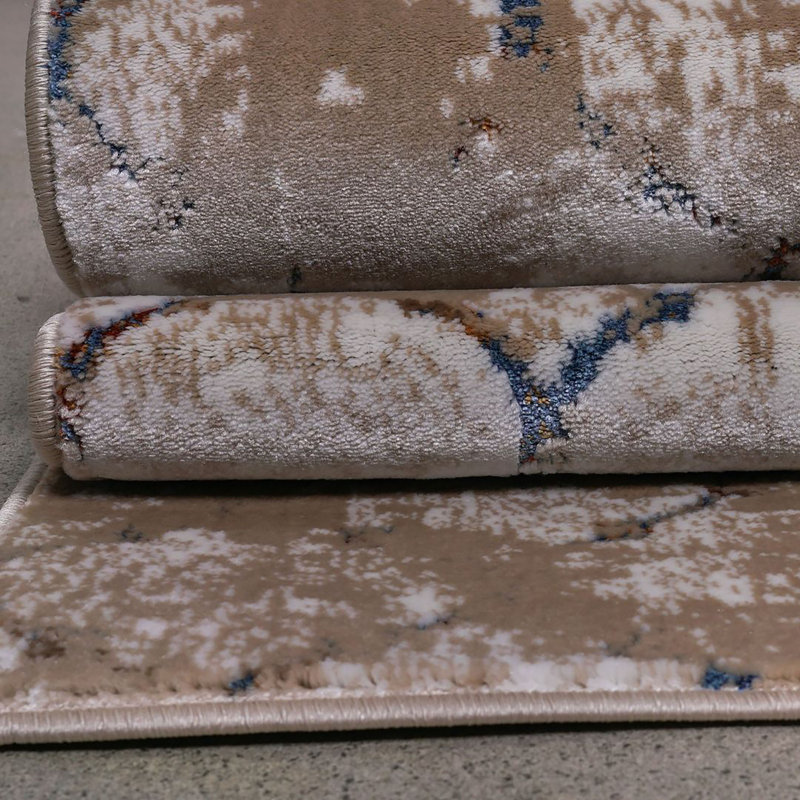 Tapis turc Chaiden-Crème, Rectangle 5 pi 3 po x 7 pi 2 po