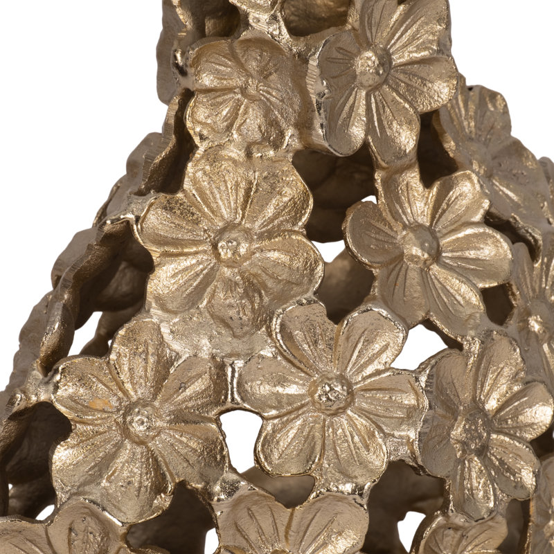 Adeline Decorative Floral Design Ceramic Table Vase For Home Decor - Artistic Flower Vase With Layered Sculptural Petal Detailing - Perfect Accent For Displaying Fresh Or Faux Floral Arrangements