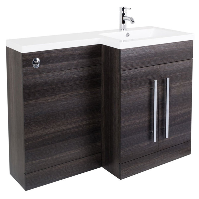 Buhler 1100mm Single Bathroom Vanity with Polyglomerate Basin, Charcoal