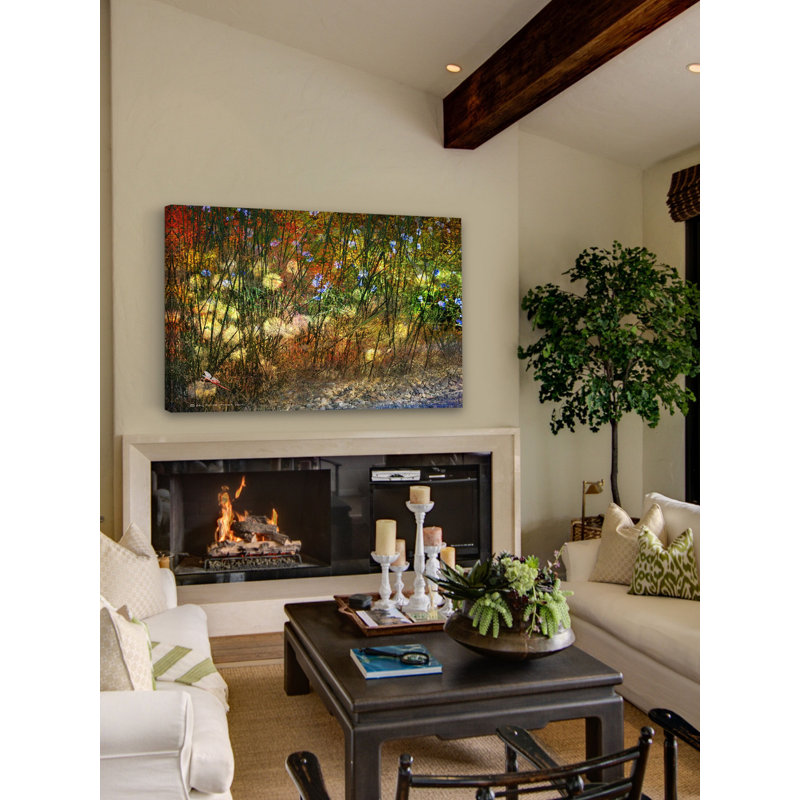 Meadow Dragon Fly Canvas Print in Sustainable Wood Frame