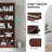 Heavy-Duty Adjustable Shelf Bookcase 5 Tier Wide Manga Bookshelves Library Office Bookcase-1877307883