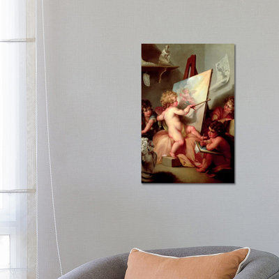 Painting by Angelica Kauffmann - Wrapped Canvas Painting