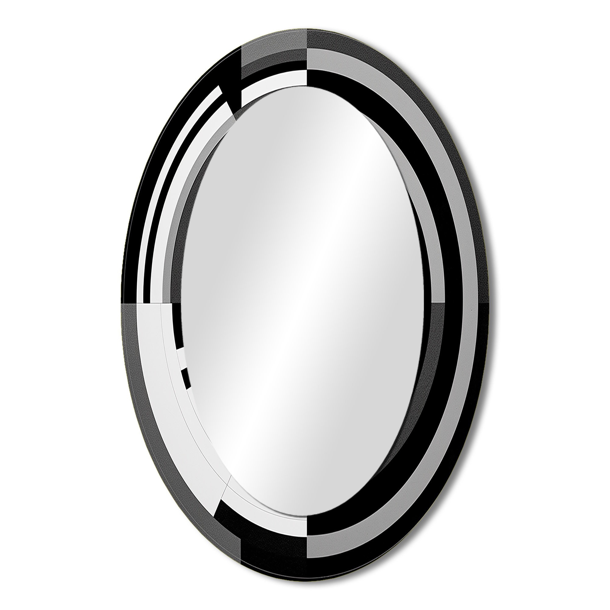 Ivy Bronx Bauhaus Black And White Circular Minimalism III - Abstract ...