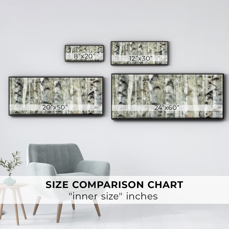 Birch II- Framed Canvas