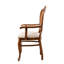 Chaise en bois de hêtre traditionnel, couleur noyer, 21,3 po x 39,0 po x 17,7 po | 100% hêtre massif avec osier de bambou, hauteur de l'assise: 17,7 po, épaisseur: 0,7 po | Conception élégante et durable pour la maison et le bureau