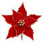 Glitter Poinsettia, 9.5 Inches-1617884457