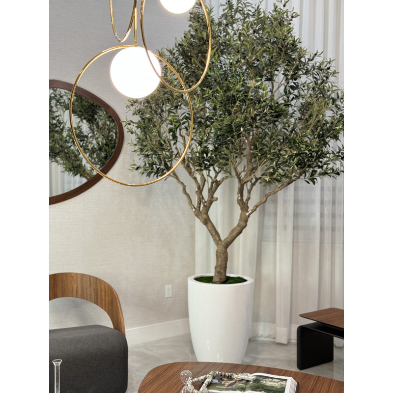 98" Artificial Olive Tree in Pot