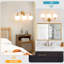 Luminaire de salle de bain à intensité variable avec abat-jour en verre opale lait 5,9 po Romale-336164281-344950977