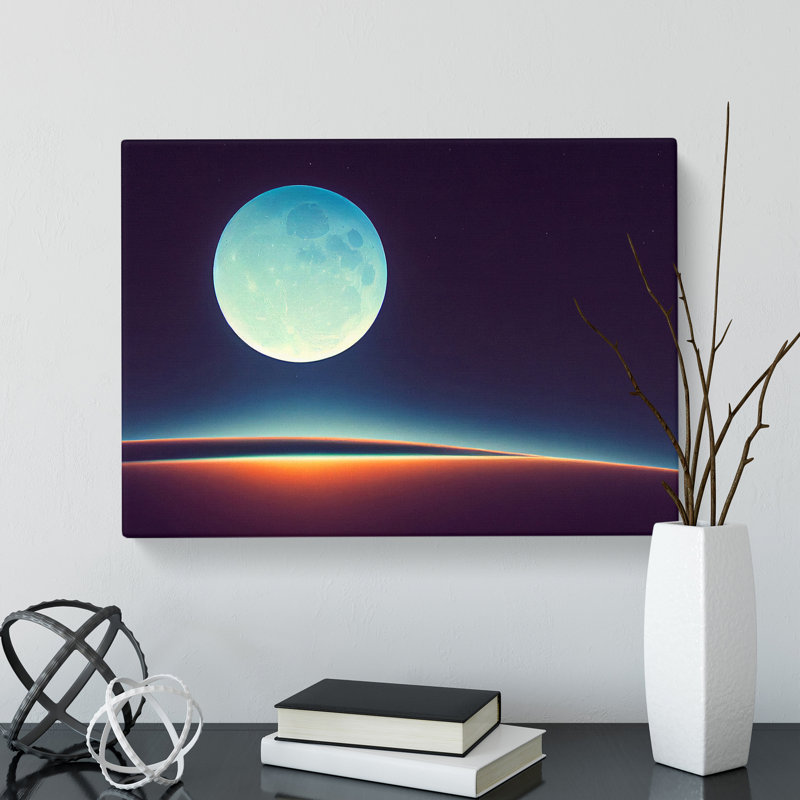 Moon Vol.1 - Wrapped Canvas, 35cm H x 50cm W x 3cm D