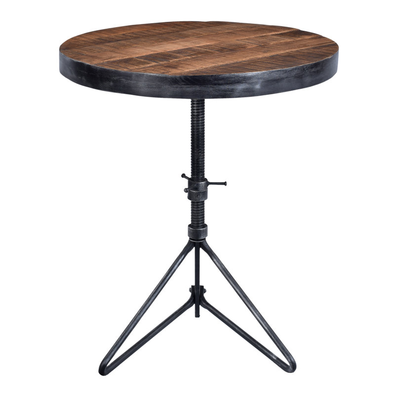 Grasha Solid Wood Top End Table