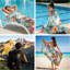 Serviette de plage tropicale à motif floral en microfibre pour les voyages à la plage 60 "x 78"