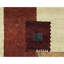 Wool Abstract Area Rug in Rust/Red/White-106952337