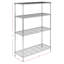 Étagère à 4 tablettes H 53,6 po x l 35,7 po x P 14 po Prenisha-17265147