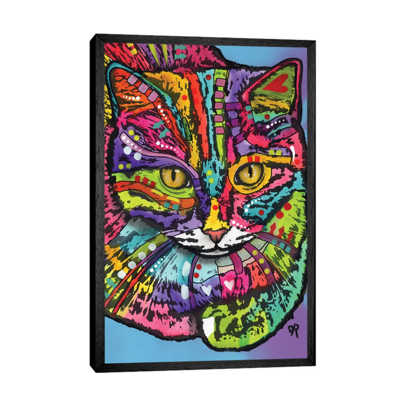 Sammy by Dean Russo - Print on Canvas, 66.04 cm H x 45.72 cm W, Black Floater Framed