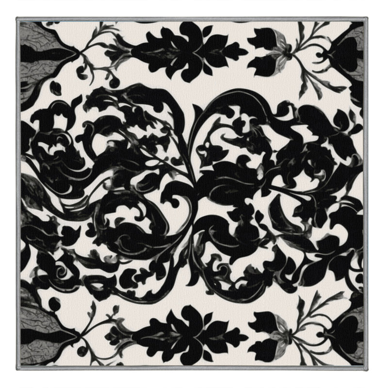 Pewter Grace Rug, Square 8'